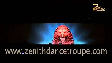 Interactive Performance, 3D Mapping Zenith dance Company New Delhi Mumbai India