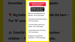 📣Alliteration Examples for Kids | Learn with Fun Sentences!