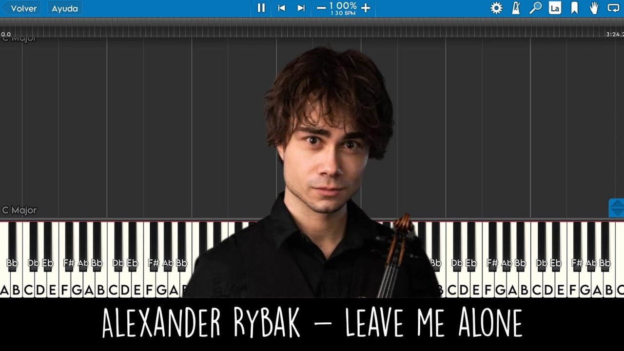Alexander Rybak - Leave me alone (Tempo 130, Tono Bm) - Piano Tutorial - Piano Lessons