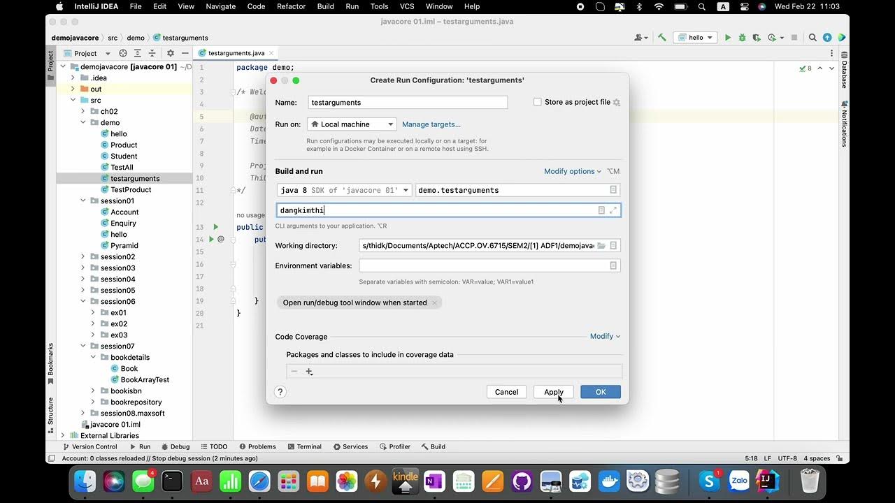 [Java] Run main with arguments by IntelliJ IDEA - YouTube