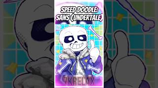 Speed Doodle: Sans Undertale 🦴💙 || #speedpaint #artist #undertale #sans #helpmemakethismakesense