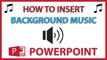 Microsoft PowerPoint: How To Insert Background Music