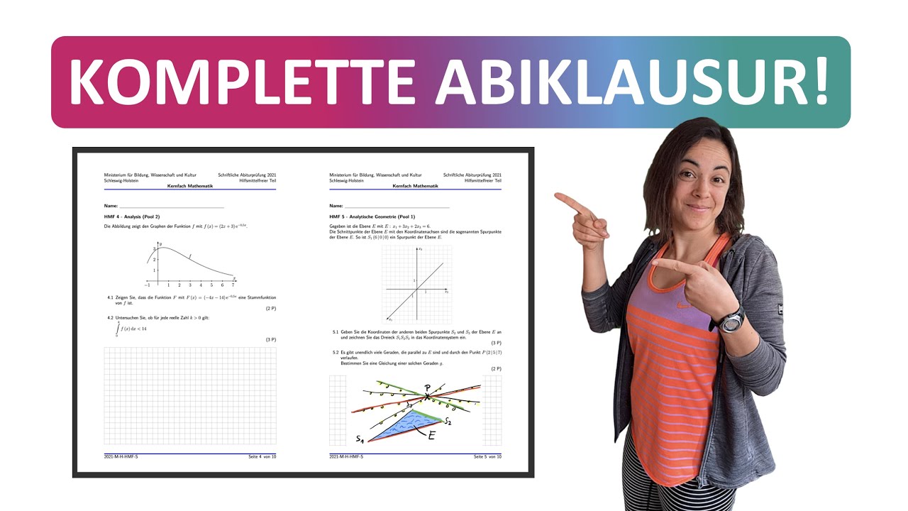 Esa Prüfung Mathe Schleswig-holstein KOMPLETTE Abiklausur mit Erklärungen! | OHimi | Schleswig-Holstein 2021