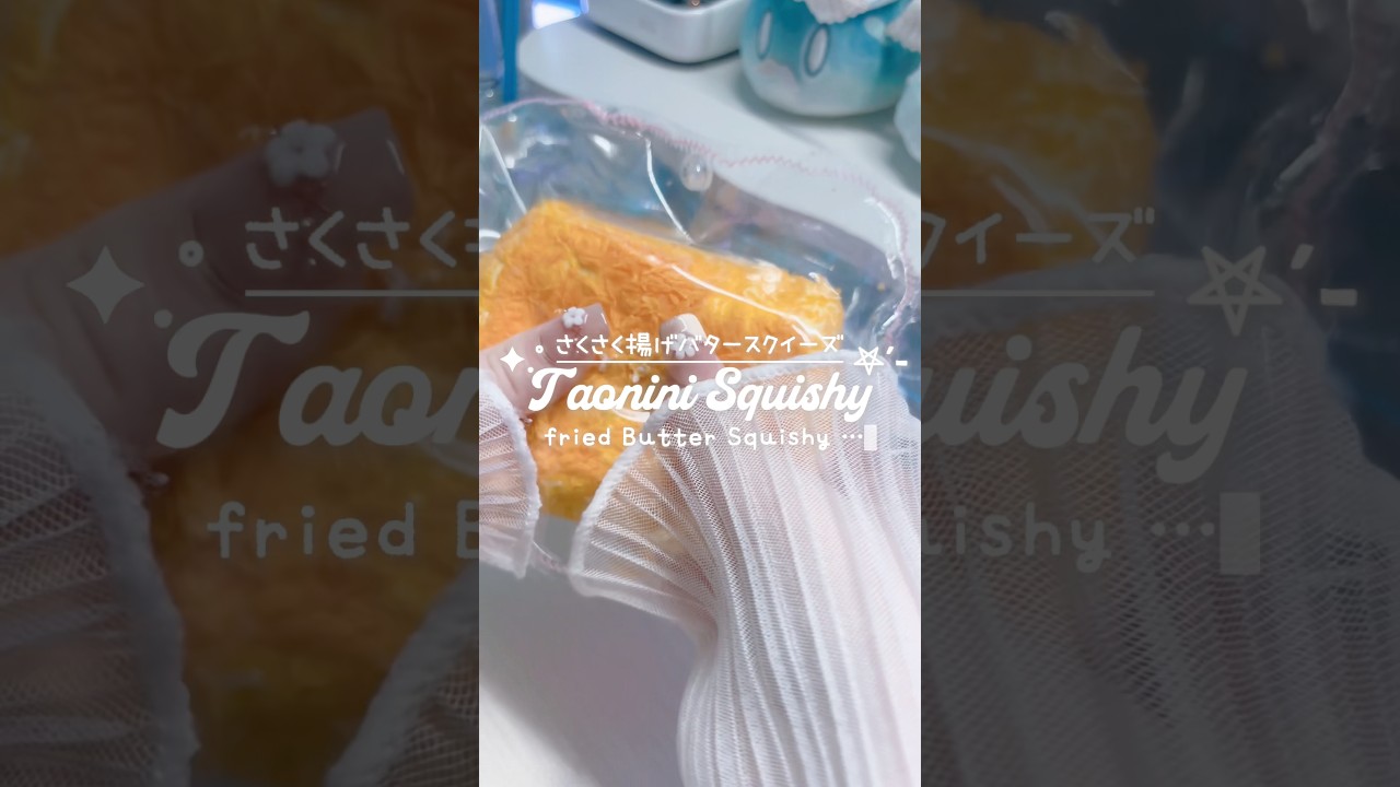 Taonini】サクサク音がなる揚げバタースクイーズを開封！#Taonini