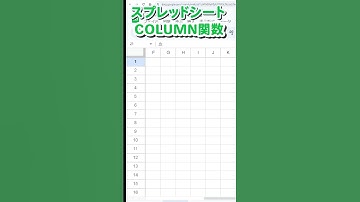 【スプレッドシート】COLUMN関数を使用して、指定された列の列番号を取得する便利な方法 #googleスプレッドシート