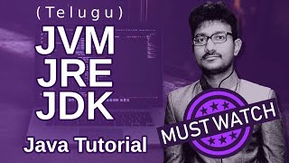 JVM vs JRE vs JDK in Telugu | JVM JRE JDK in Java in Telugu