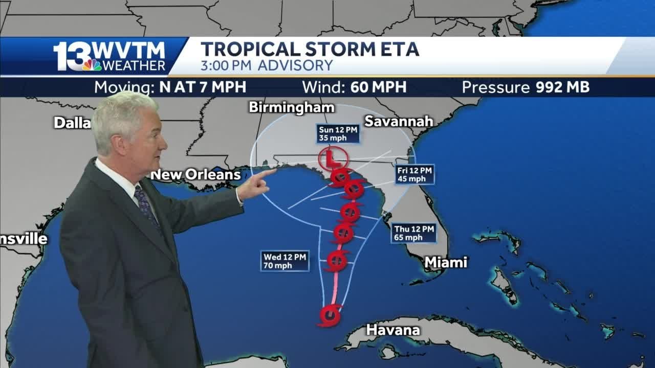 Tracking Tropical Storm Eta