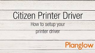 Citizen Printer Driver Setting screenshot 1