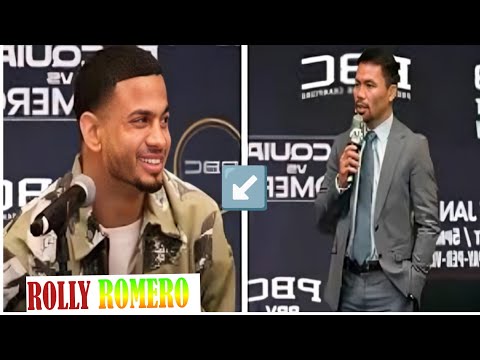 ماني باكياو يرد على رولي روميرو أنت تتحدث كثير ا
