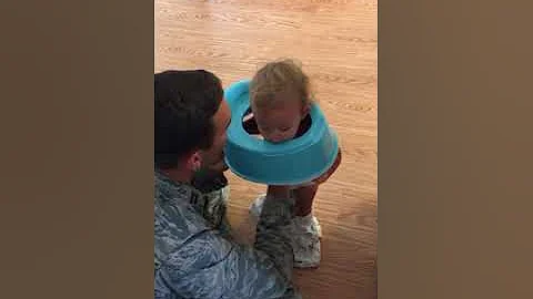 Shes stuck in her potty chair seat