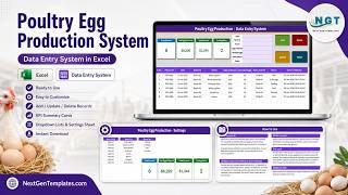 Poultry Egg Production System Data Entry System in Excel