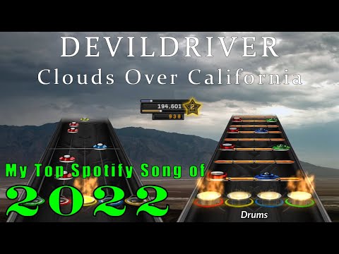 DevilDriver - Clouds Over California - Clone Hero (Guitar Hero) w/Lyrics - New Chart 2022