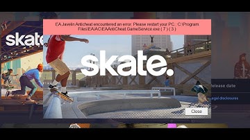 Fix skate. EA Javelin AntiCheat Errors/EA Javelin AntiCheat Encountered An Error On PC
