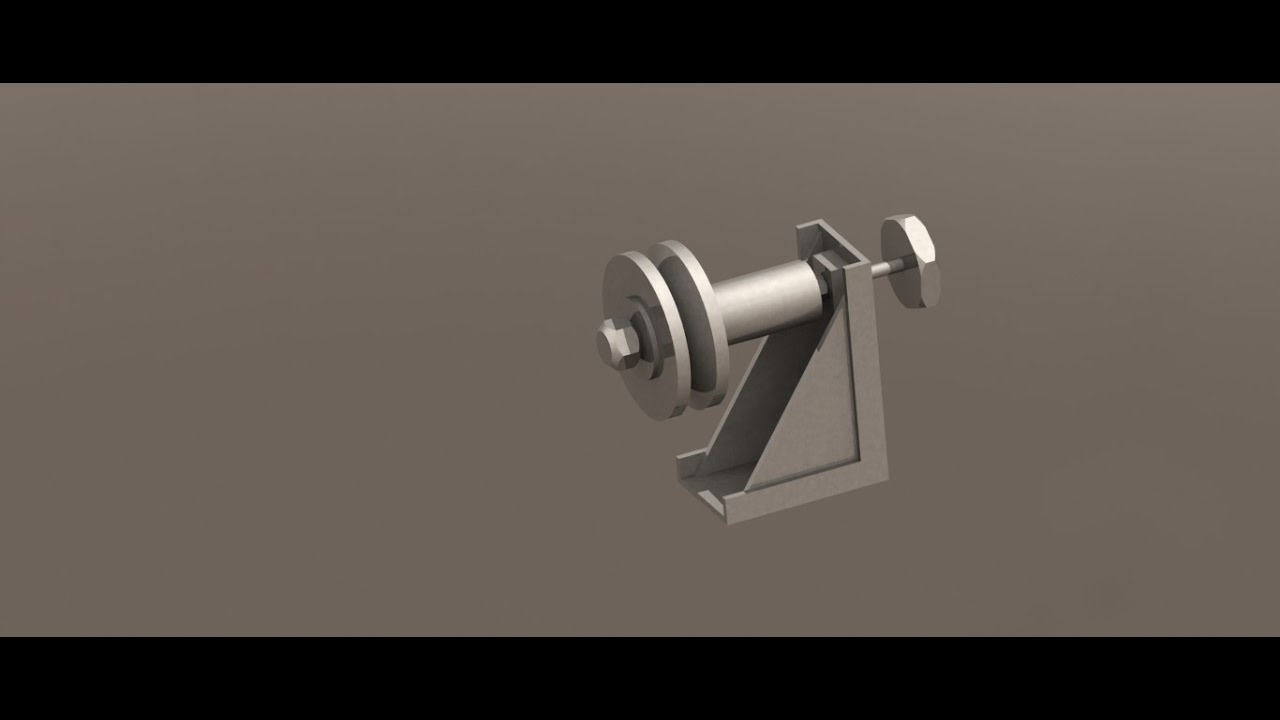 PULLEY SUPPORT ASSEMBLY SOLIDWORKS YouTube