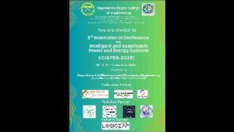 day2 -- 3rd International Conference on Intelligent and Sustainable Power and Energy Systems (2025 )