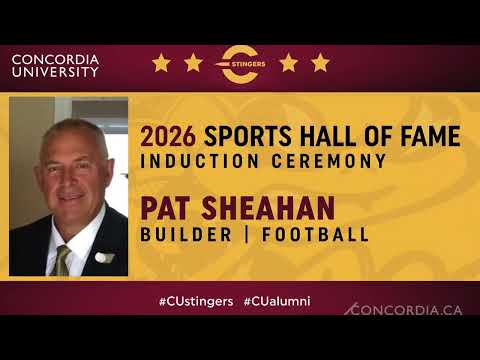2026 Concordia Sports Hall of Fame Pat Sheahan BSc 78, Gr Dip 81, MA 99