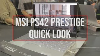 Msi Ps42 Prestige Quick Look
