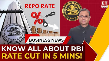 RBI Cuts Rates After 6 Months! Repo Rate at 5.25% | EMIs Drop, GDP Raised, Sector Outlook Explained!