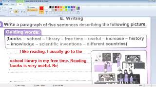 كتابة البرجراف للصف الرابع . Writing a paragraph