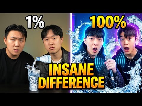 ASMR Water Beatbox: 1% vs 100% INSANE Difference JCOP team