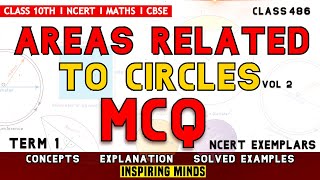 Class 10 Maths MCQ । Areas related to circles MCQ । Circles- Areas Related To Circles | CBSE Term 1