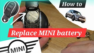 How to replace MINI car key battery! 2014 to 2024 #guide #mini