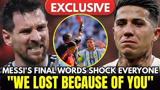 THE 5 WORDS MESSI SAID TO ENZO THAT DESTROYED ARGENTINA'S DRESSING ROOM