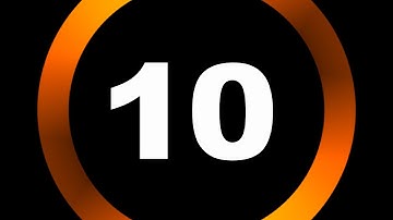 COUNTDOWN TIMER 10 to 0 ( v 646 ) with voice and beep 4K