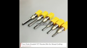 Two Flute Straight TCT Router Bits for Wood Cutting Slotting Grooving