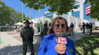 Mayor Carmen Montana at Peace Officers' Memoria