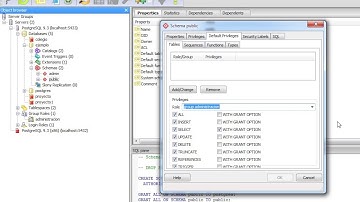 OTORGAR PRIVILEGIOS A UN ESQUEMA EN POSTGRES