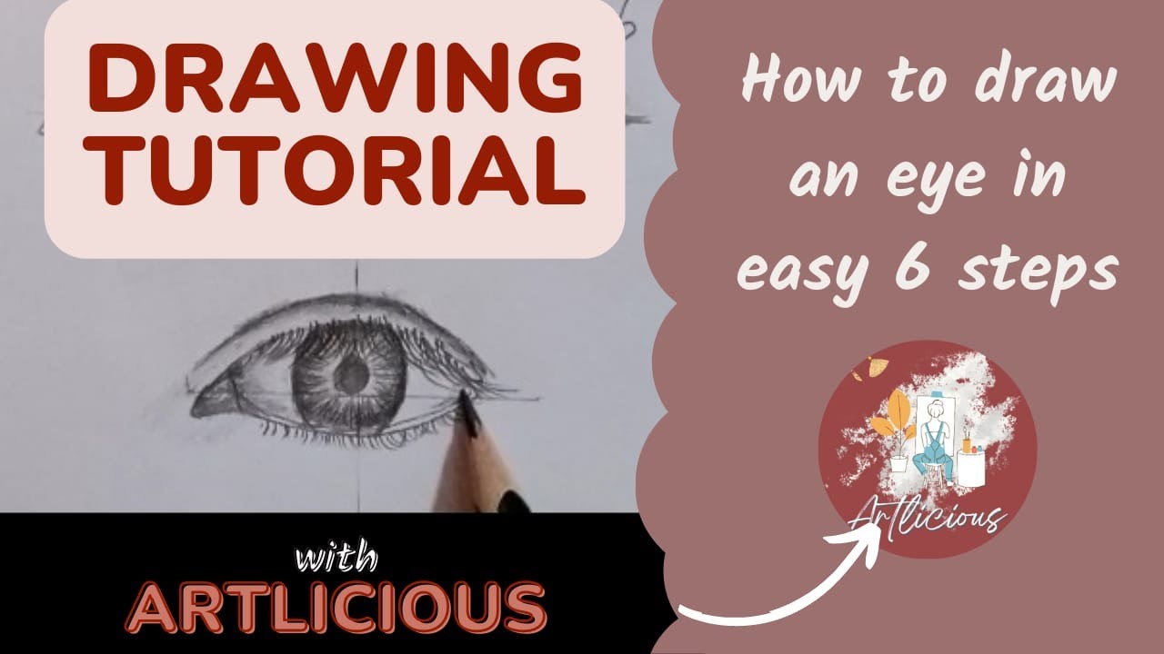 How To Draw An Eye With Easy 6 Steps | Step By Step For Beginners - YouTube