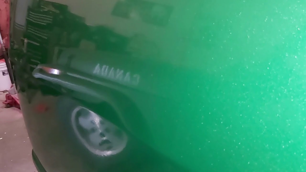 1967 paint job lots of orange peel  wet sanding and polish