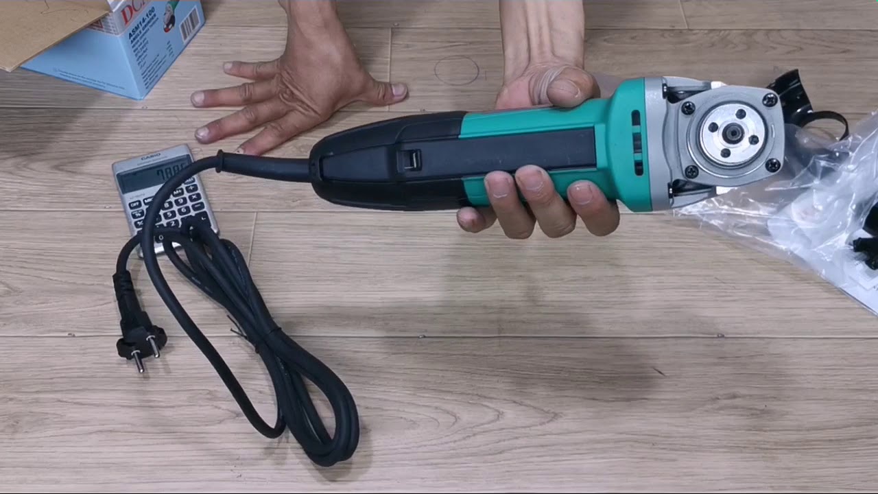 Máy mài góc công tắc bóp DCA ASM14-100. Giá khuyến mãi