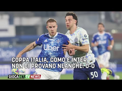 Video Coppa Italia - Como e Inter non ci provano neanche: 0-0