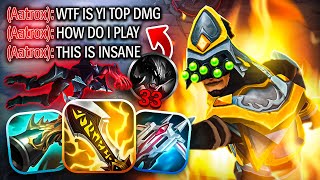 CRIT MASTER YI TOP DAMAGE IS INSANE...