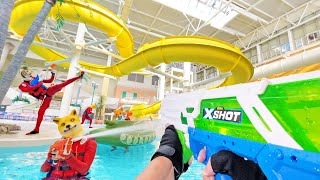 Nerf War | Water Park & SPA Battle 14 (Nerf First Person Shooter)