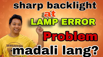 SHARP 32inch backlight and lamp error problem SOLVED