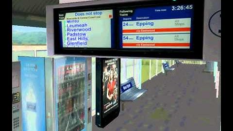 OpenBVE Scrolling Destination Indicator Test