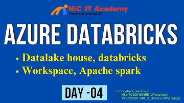 Day 04 - Datalake house, Databricks and workspace, Apache spark