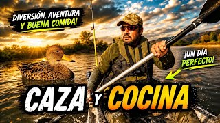 Caza , Pesca y Cocina 🔥  Aventura en Kayak