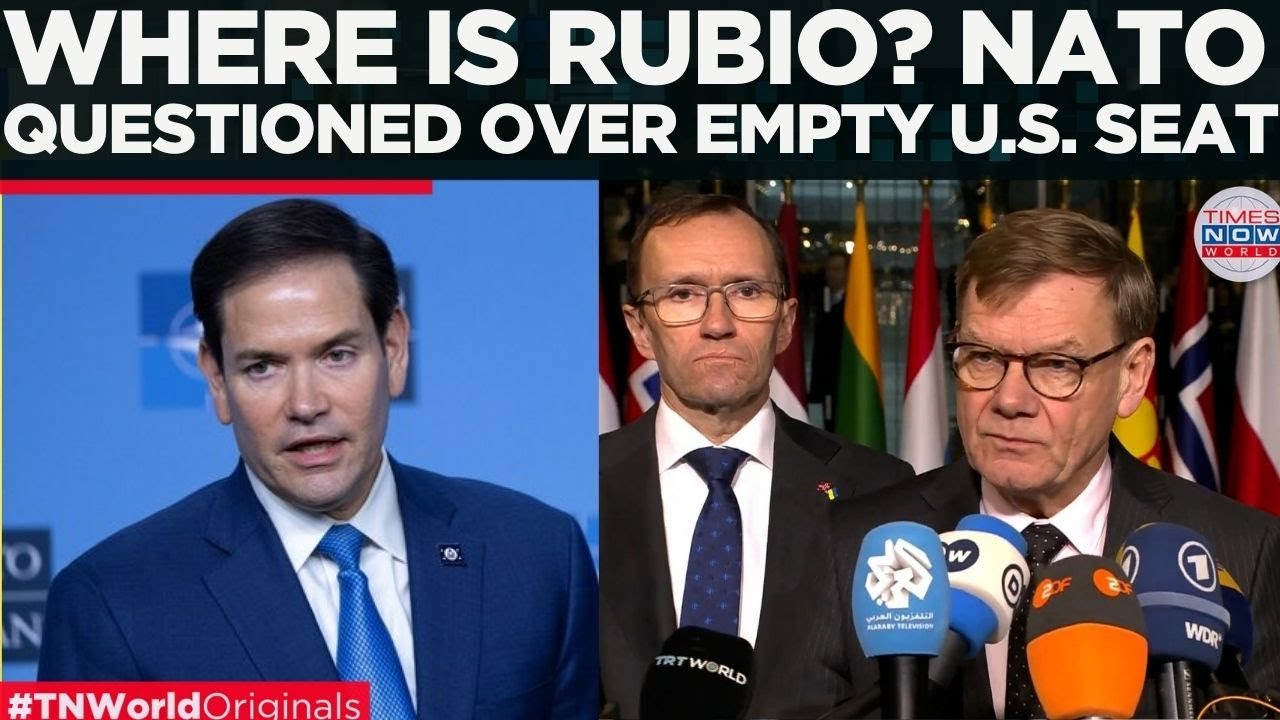 U.S. ABSENCE HAUNTS NATO? Journalists Confront NATO Leaders Over Rubio’s No-Show | Times Now World