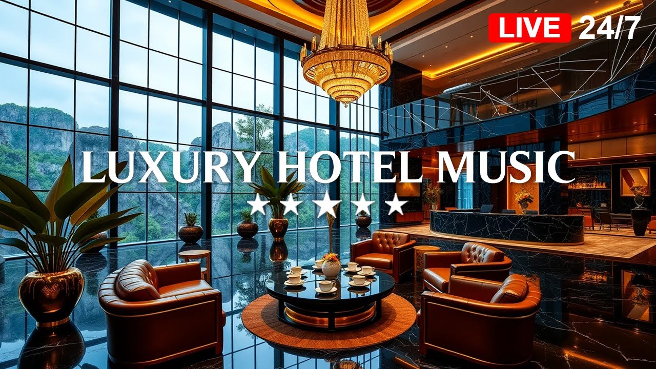 Ethereal Jazz Saxophone Instrumental 🎶 Luxury Hotel Lobby Music BGM for ...