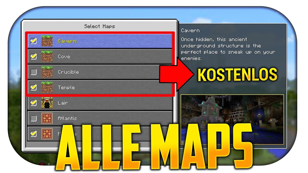 BATTLE MODE: ALLE Maps & ERSTES Map Pack! - Minecraft [PS3/PS4] - YouTube