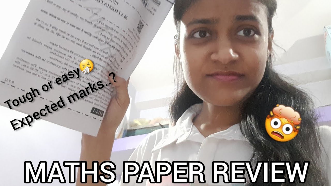 MATHS PAPER REVIEW‼️ WTF🤯🥲.. Kya tha yeee bhaii 😬