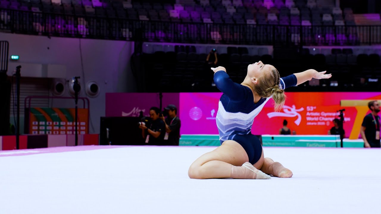 Joscelyn Roberson (USA) - FX - Podium Training - 2025 World Championships Jakarta