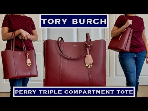 GORGEOUS TORY BURCH ROBINSON TOTE**REVIEW**WHAT'S IN MY BAG?**BLUEWOOD 