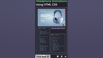 Headphone animation using html css ☠️😎 cool nest level animation airpods max 🔥😍