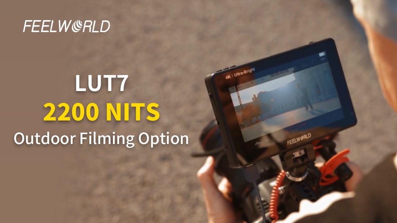FEELWORLD LUT7 Ultra Bright Camera Monitor - Essential Camera Accessory for Handheld Shooting