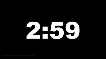 2 minutes 59 seconds [179 secs] clock timer countdown || Alarm Focus
